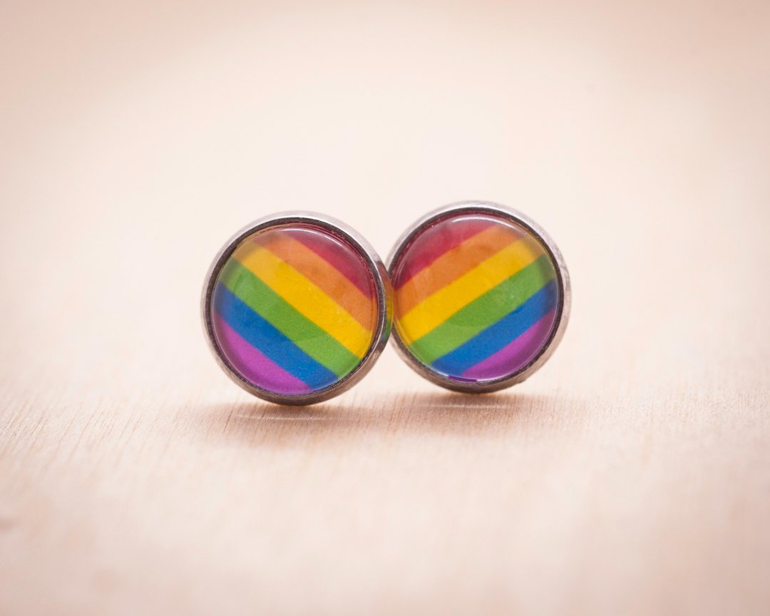 rainbow queer jewelry