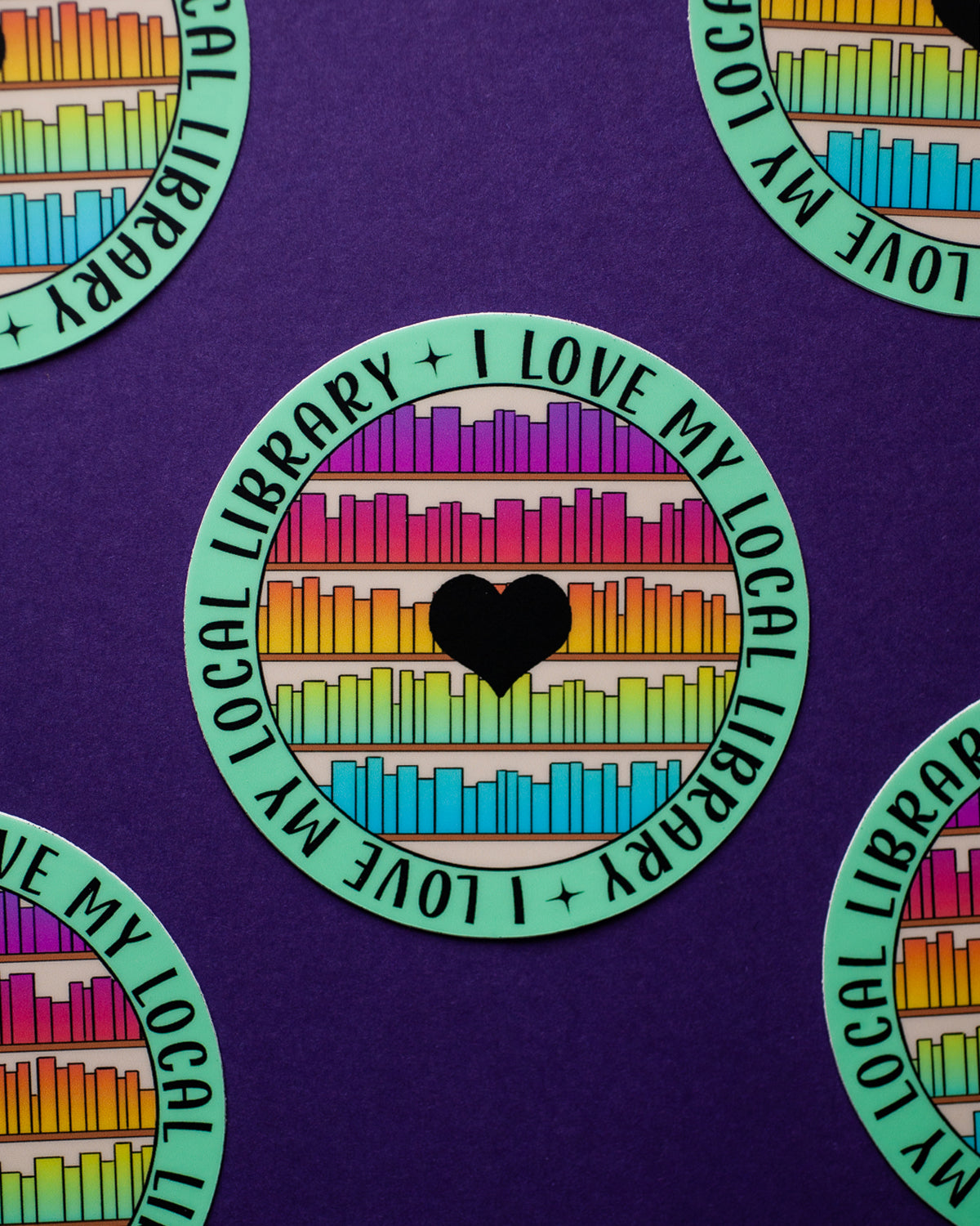 I Love My Local Library sticker