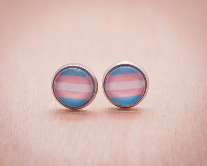 trans pride flag jewelry