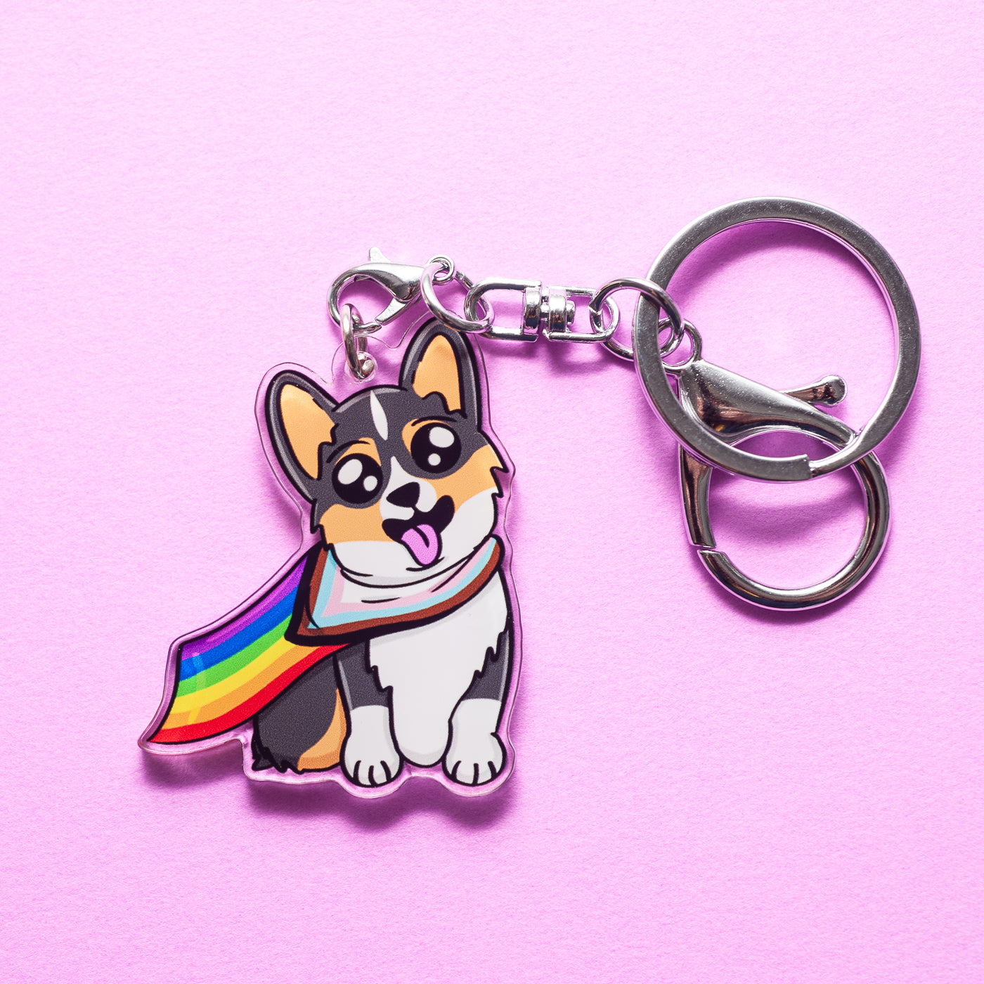 Corgi keychain