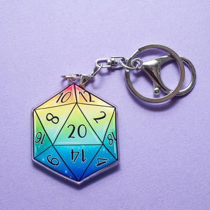 D20 keychain