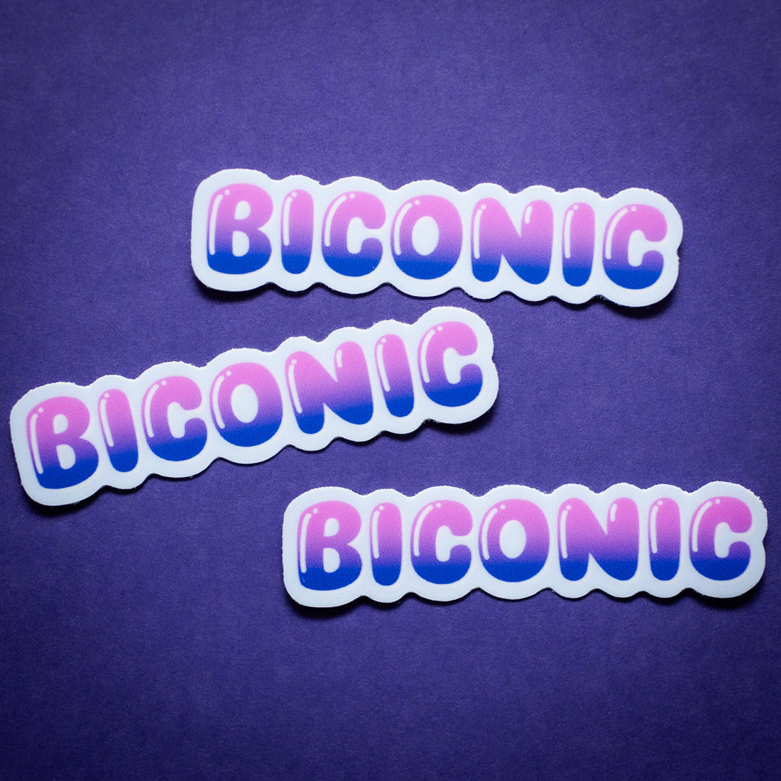 Biconic sticker
