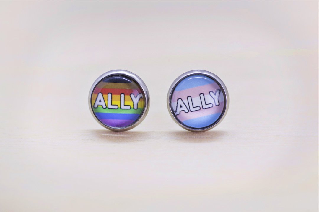 lgbtq ally earrings