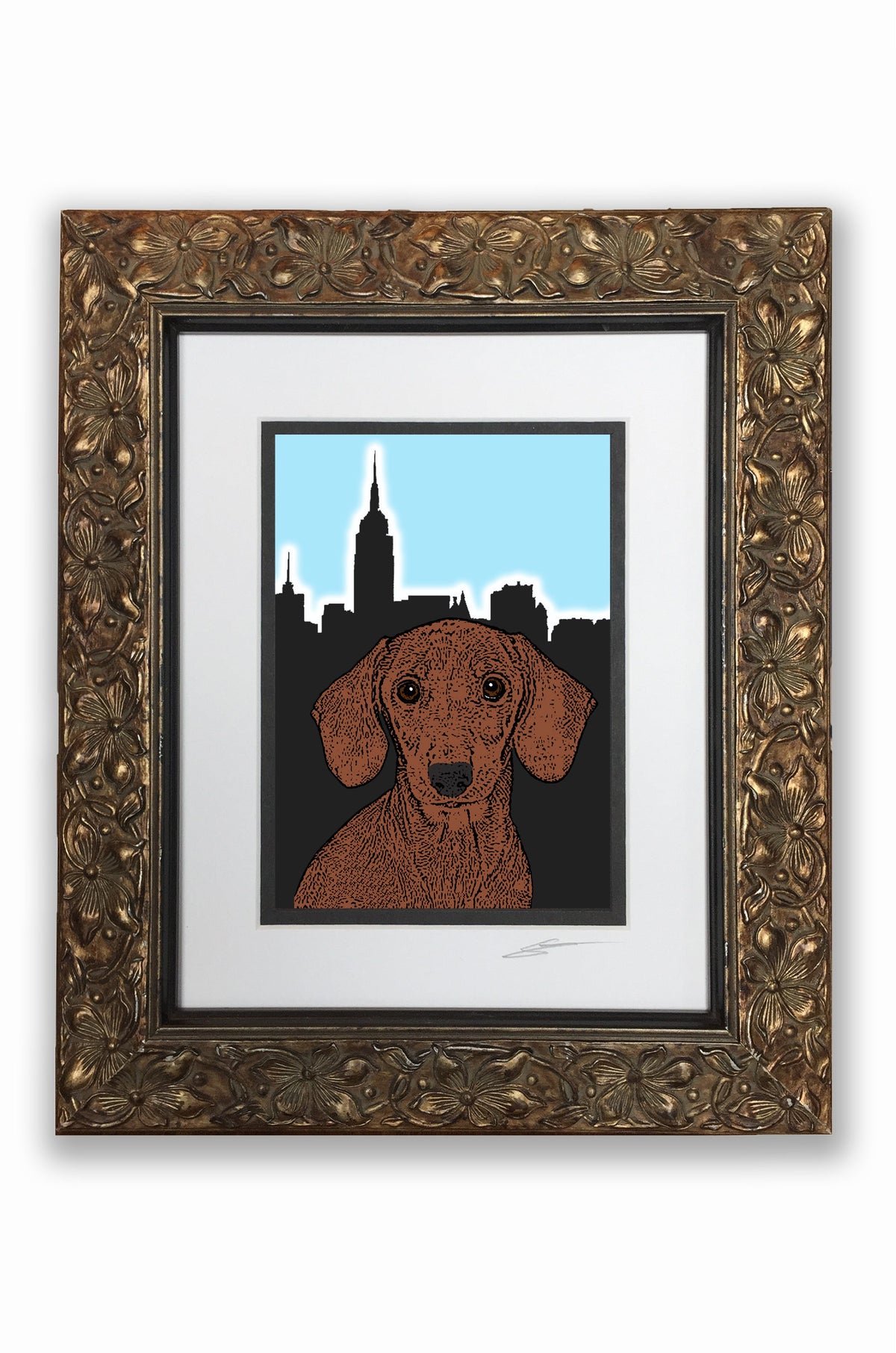 Dachshund Brown Black Pupart Portrait