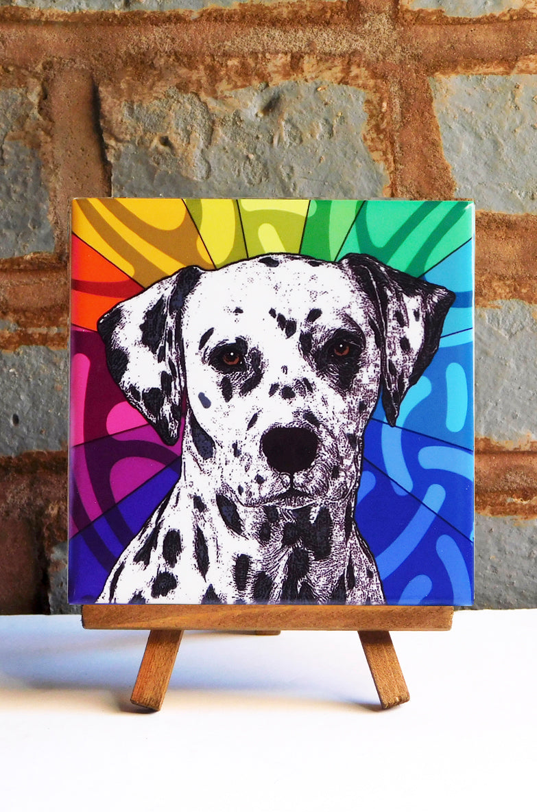 Dalmatian Ceramic Art Tile