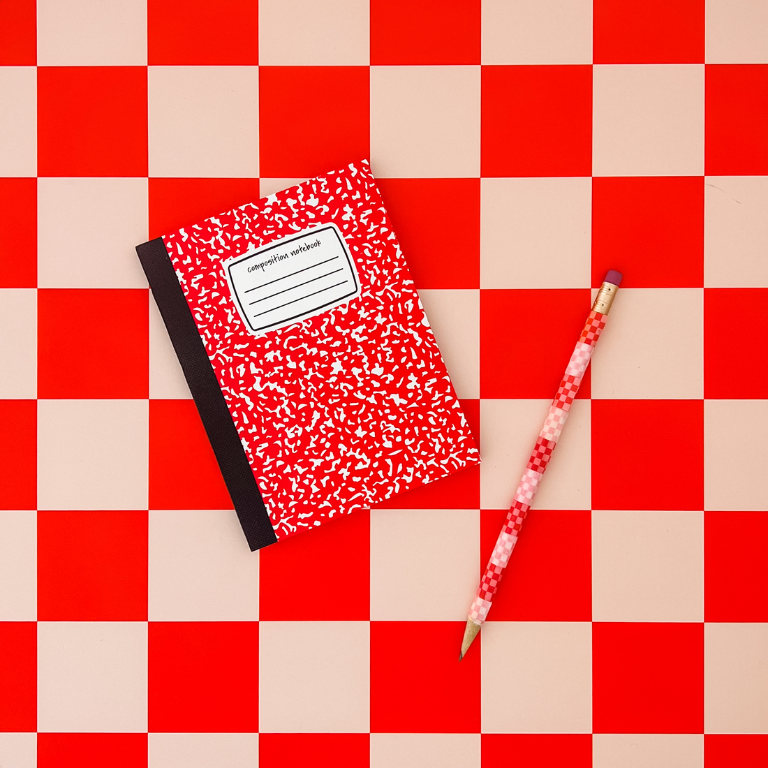 Candy Apple Mini Composition Notebook
