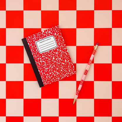 Candy Apple Mini Composition Notebook