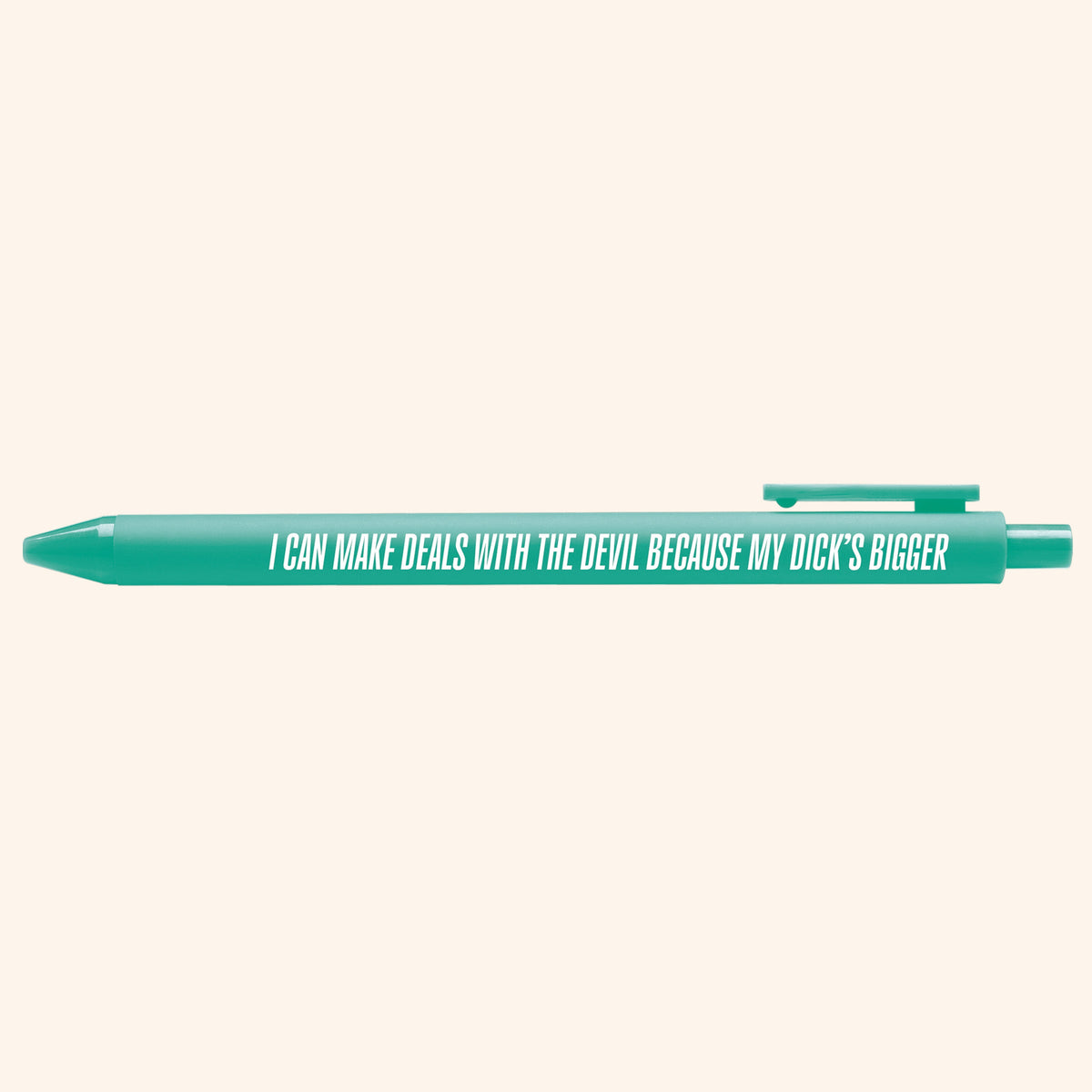 Deals With the Devil pen styled — funny Showgirl era desk pen by MangoIllustrated
