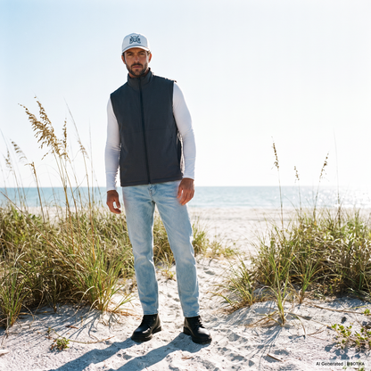 Diamond Clarity Golf Hat - Male Model - Skull &amp; Bogeys Golf Co.