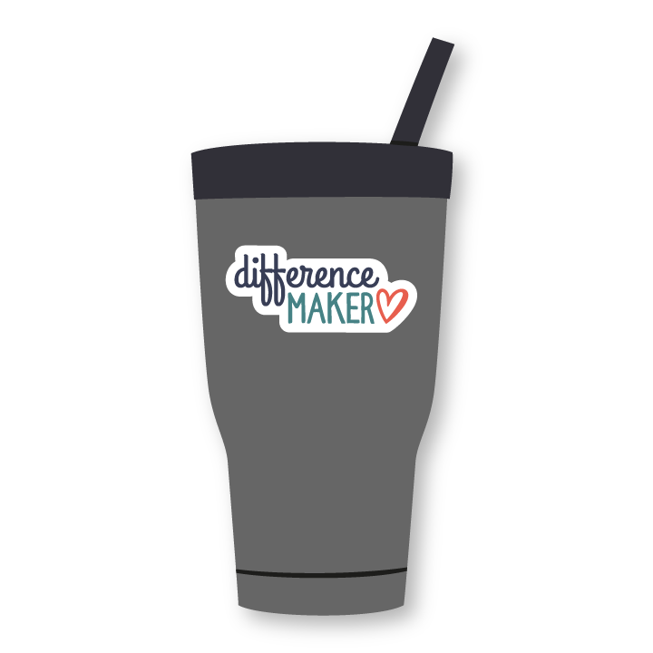 Difference maker sticker