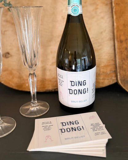 Ding Dong! Champagne / Wine Label for When It Happens