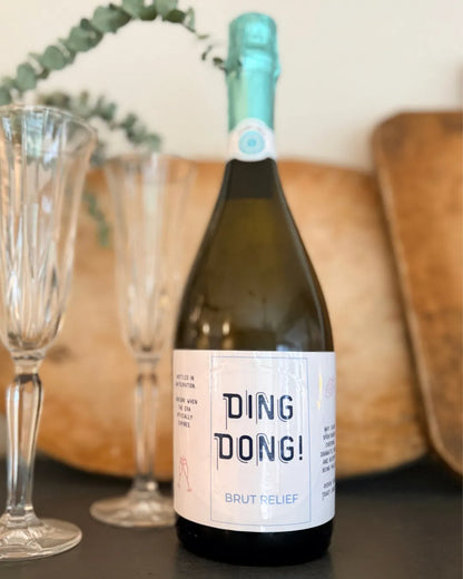 Ding Dong! Champagne / Wine Label for When It Happens