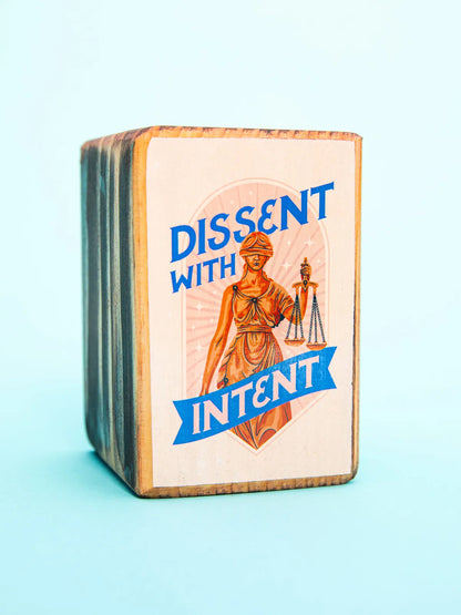 Protest Art Series, Single Wood Bookend