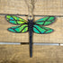 Hand-painted wooden dragonfly Christmas ornament with nature-inspired design and lightweight festive decor, elegant insect holiday tree decoration gift for nature lovers