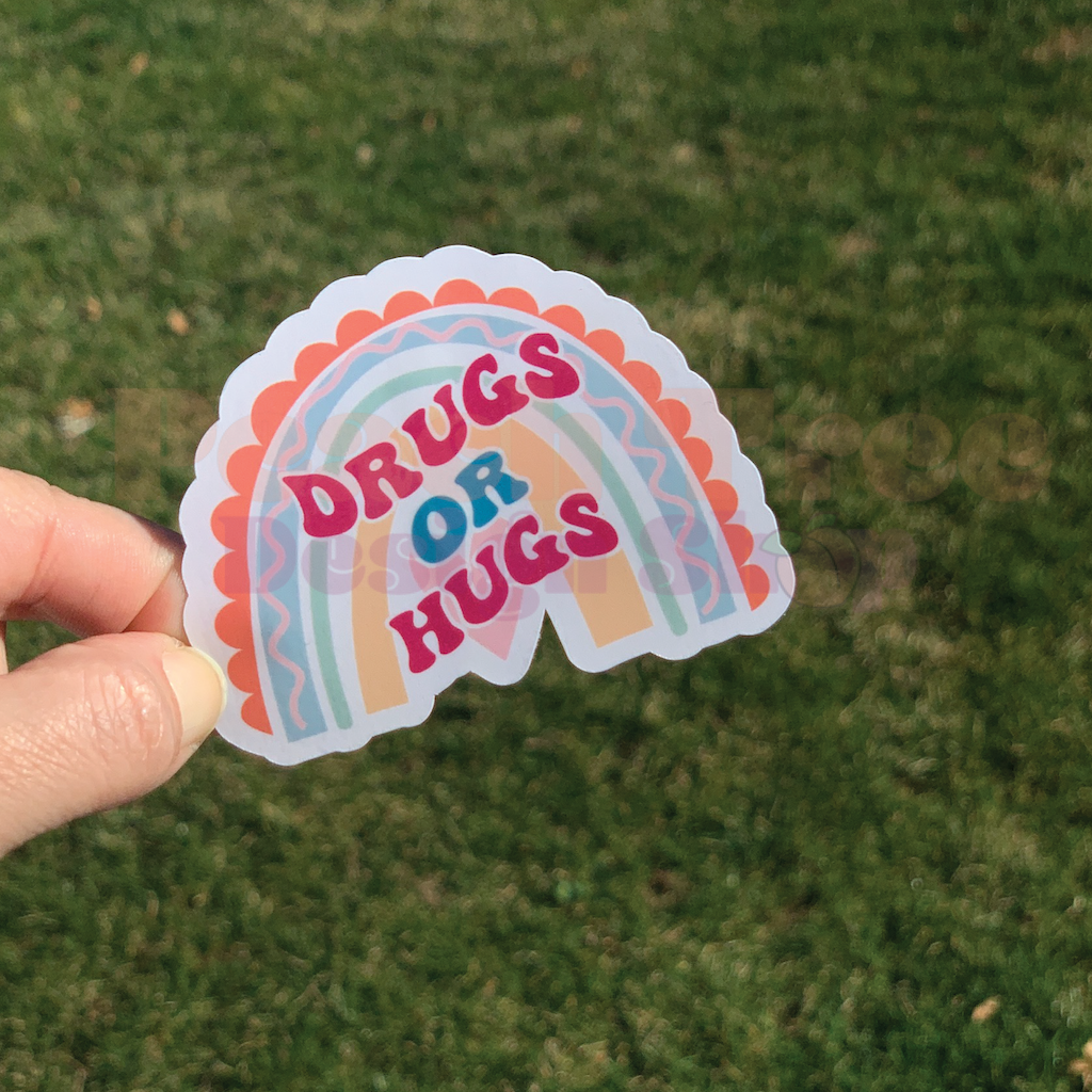 Anti-Inspiration Boho Rainbow Stickers