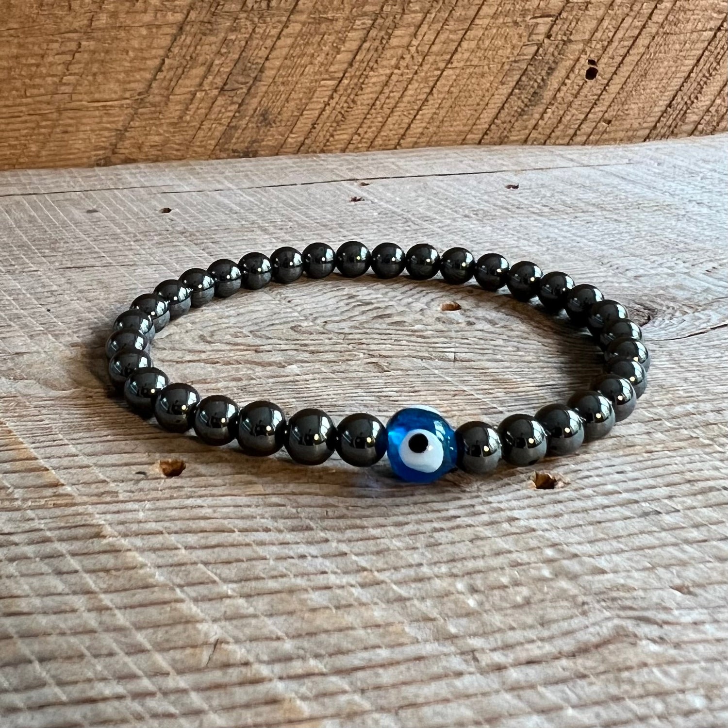 SariBlue® Evil Eye Hematite Bracelet