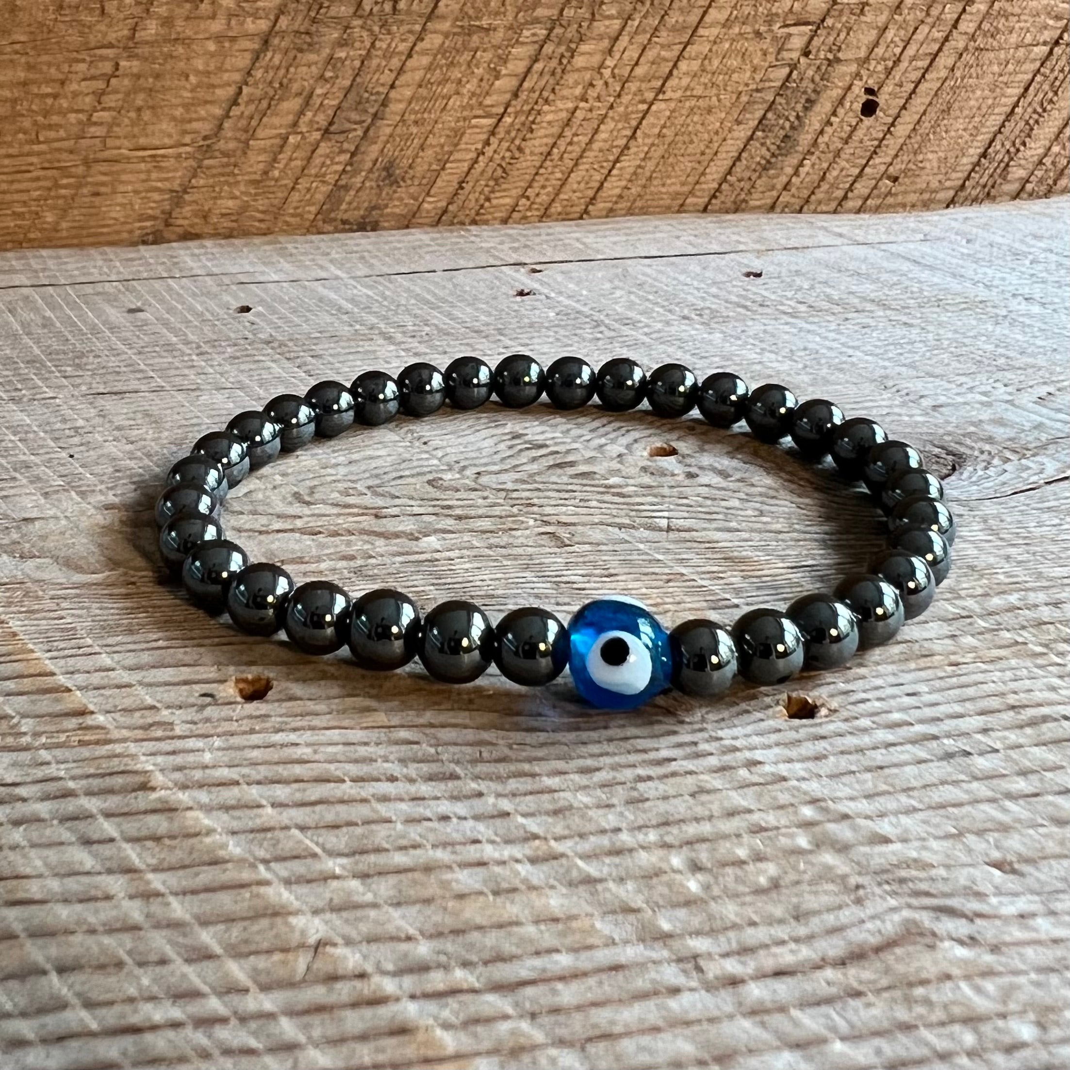 SariBlue® Evil Eye Hematite Bracelet