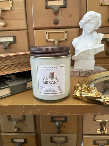 Ancient Library | 8 oz Bookish Candle