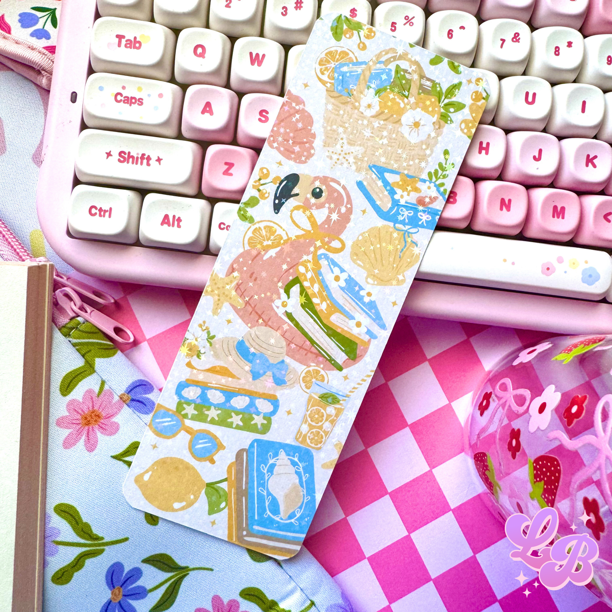 Summer Picnic Holographic Bookmark