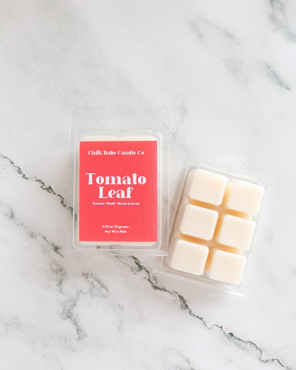 Tomato Leaf Wax Melt | Tomato + Basil + Green Leaves