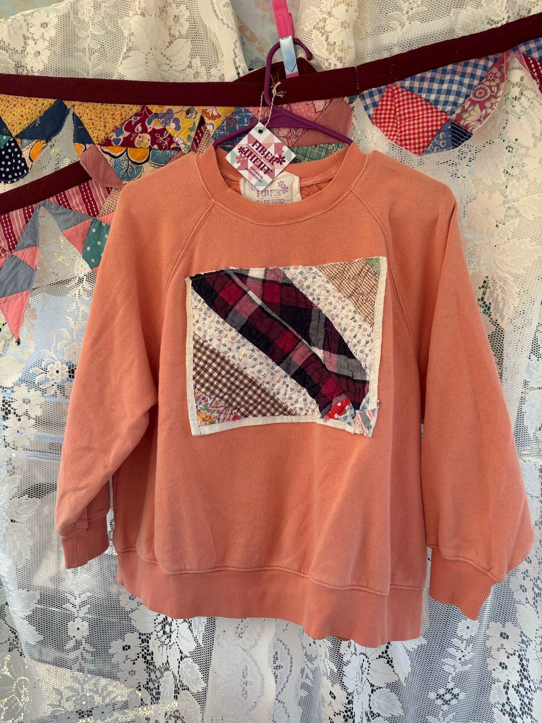 Upcycled fall sweatshirt