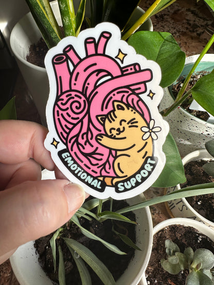 Emotional Support Cat Sticker