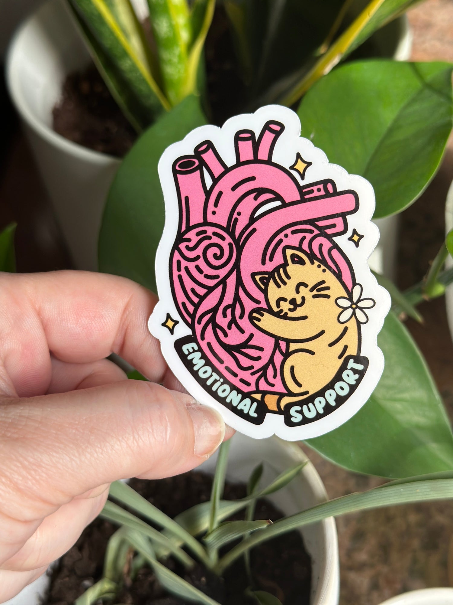 Emotional Support Cat Sticker