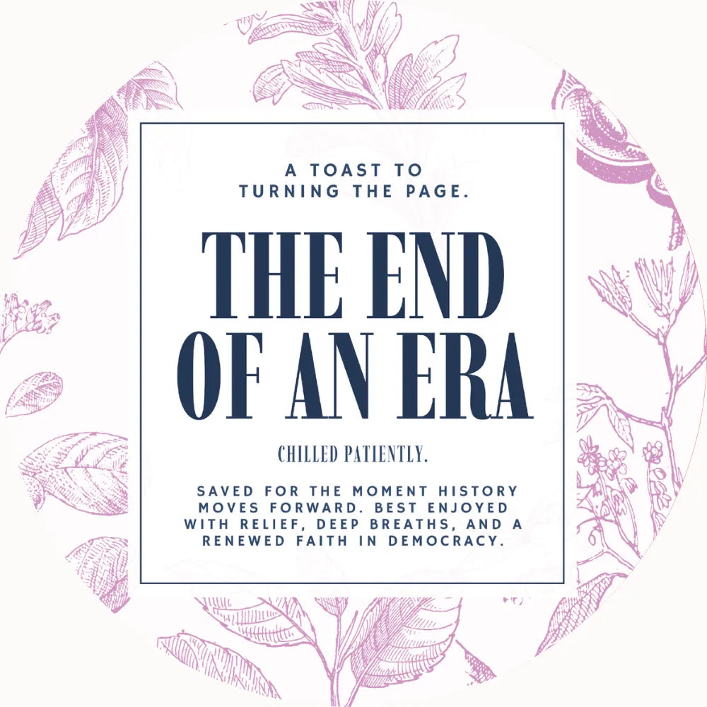 End of an Era Champagne / Wine Label for When It Happens