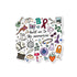 Eras Doodles illustrated sticker — hand drawn music era doodles with hold on to the memories lyric by MangoIllustrated