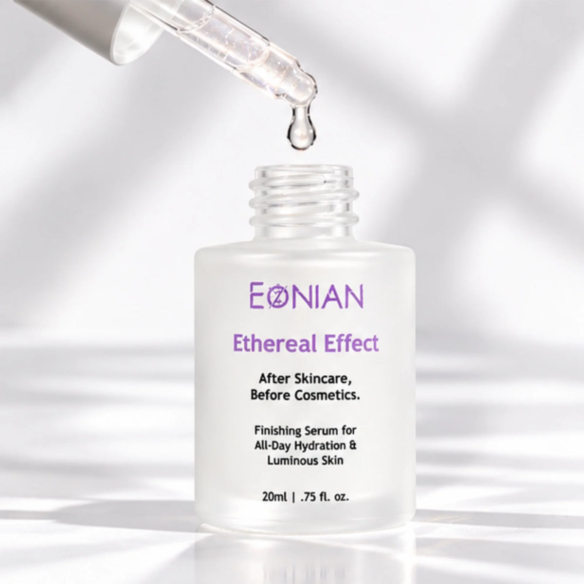 Hydrating finishing face serum for all-day hydration and luminous skin from Eonian Skincare
