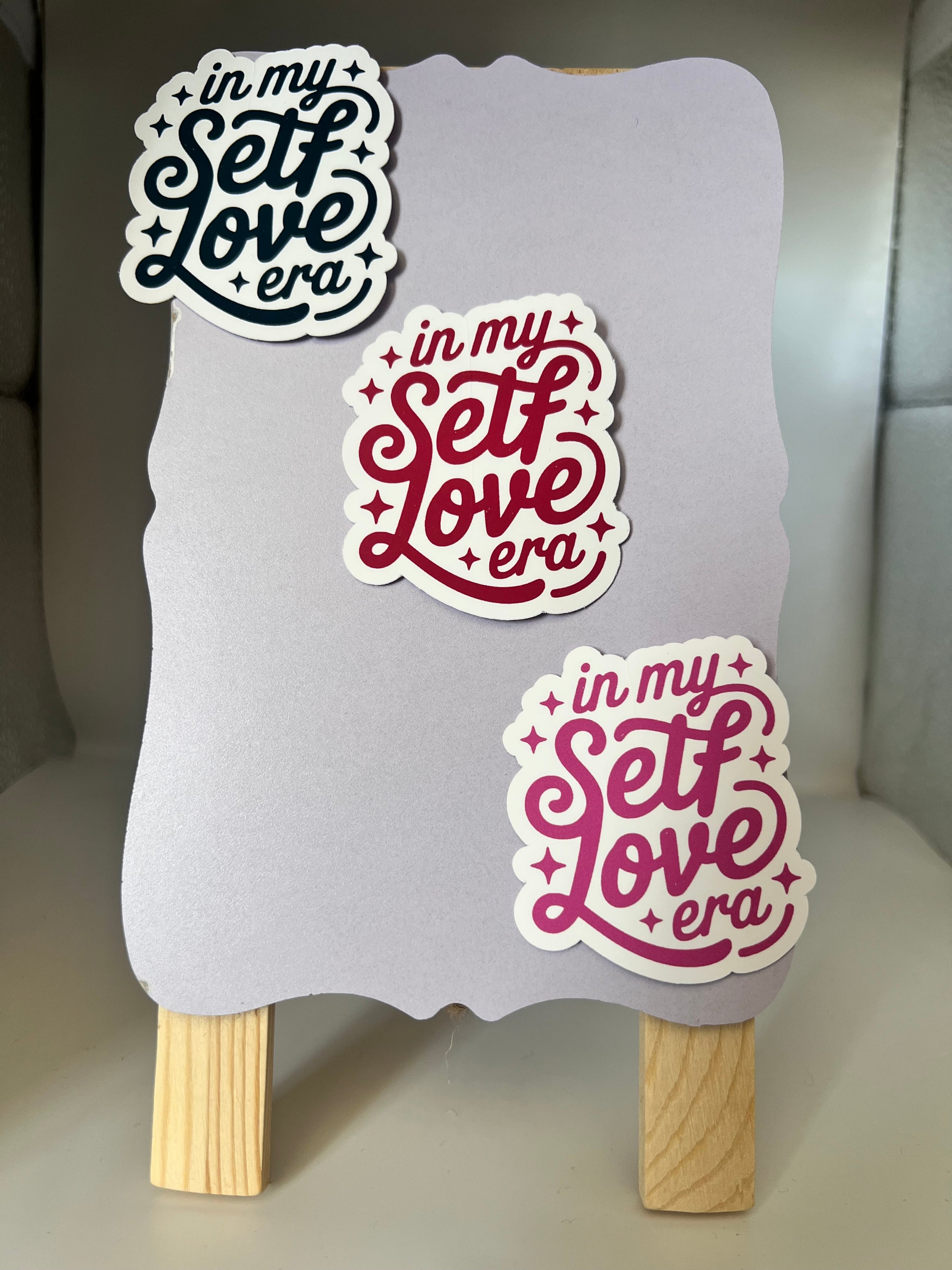 In My Self Love Era Sticker | Vinyl Empowerment Sticker | Choose Your Color | Bossy Scribes