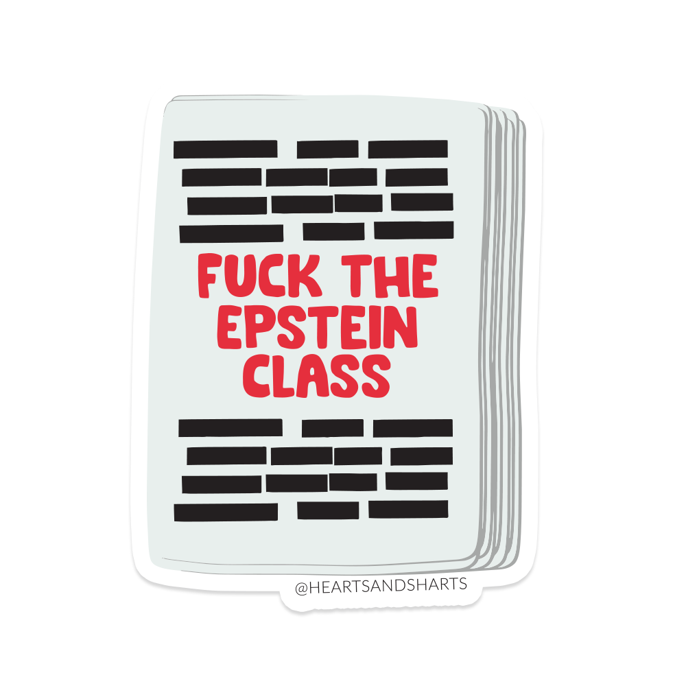 REDACTED 3X3 ILLUSTRATED VINYL STICKER