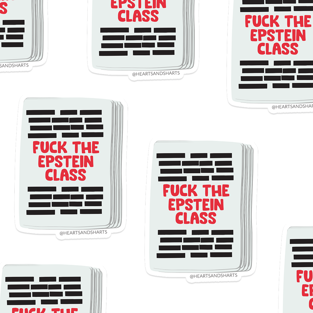 REDACTED 3X3 ILLUSTRATED VINYL STICKER