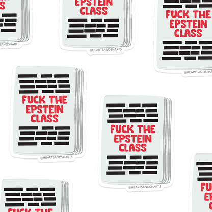REDACTED 3X3 ILLUSTRATED VINYL STICKER