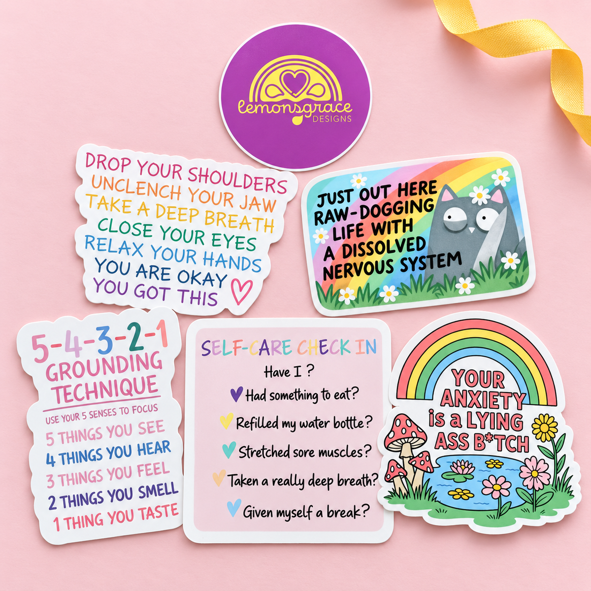 Sticker Bundle "Mentally Doing My Best"