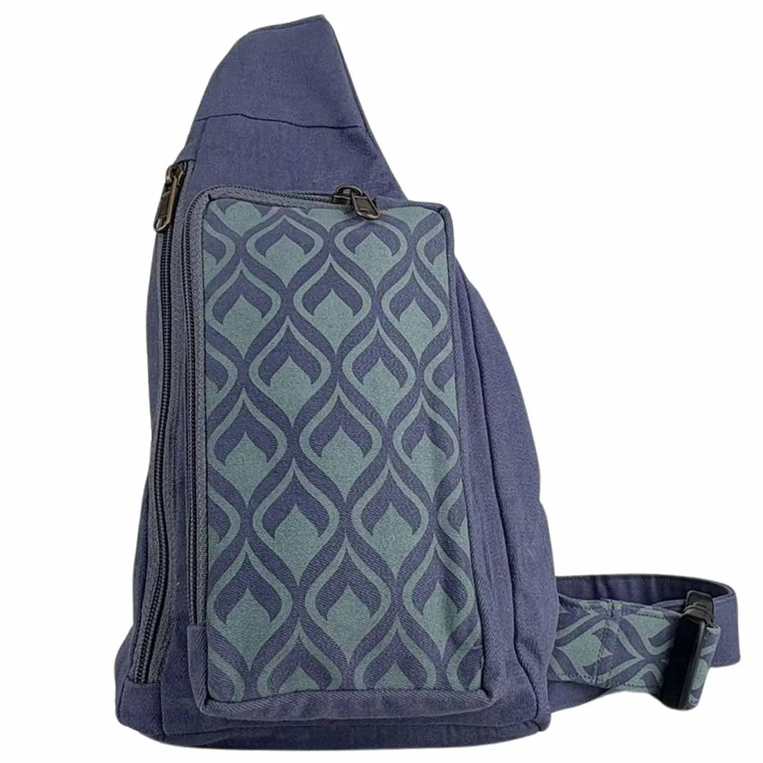 Canvas Mini Sling Backpack - Geometric Prints