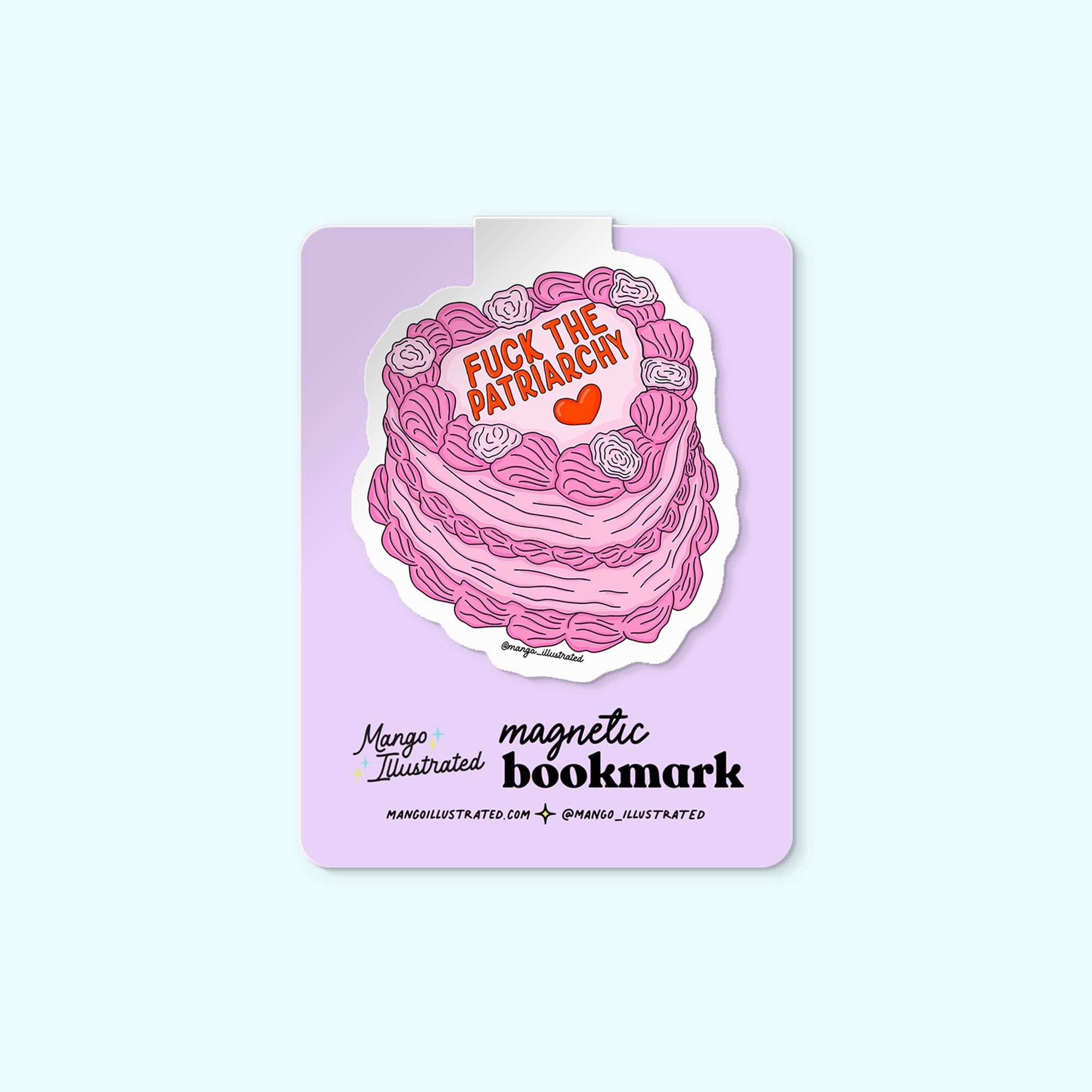 Fuck the Patriarchy magnetic bookmark