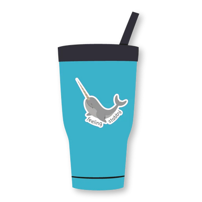 Feeling stabby narwhal sticker