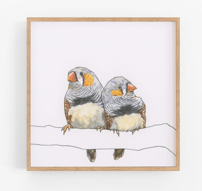 Finch Couple Print