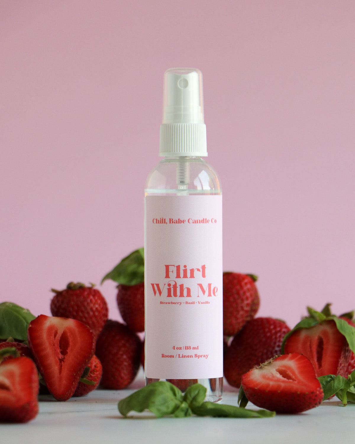 Flirt With Me Room &amp; Linen Spray | Strawberry + Basil + Vanilla