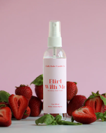 Flirt With Me Room &amp; Linen Spray | Strawberry + Basil + Vanilla