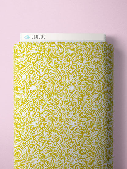 Olive Brush Branches Quilting Cotton