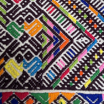 Framed Handwoven Textile (Black Frame)