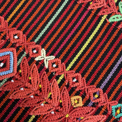 Framed Handwoven Textile (Black Frame)