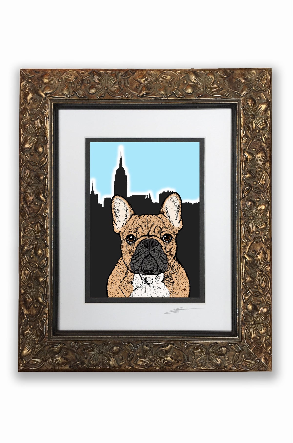 Frenchie Tan Pupart Portrait