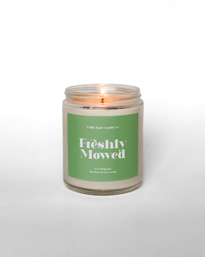 Freshly Mowed Candle | Green Grass + Citrus + Moss