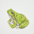 Illustration of a green frog on a white background