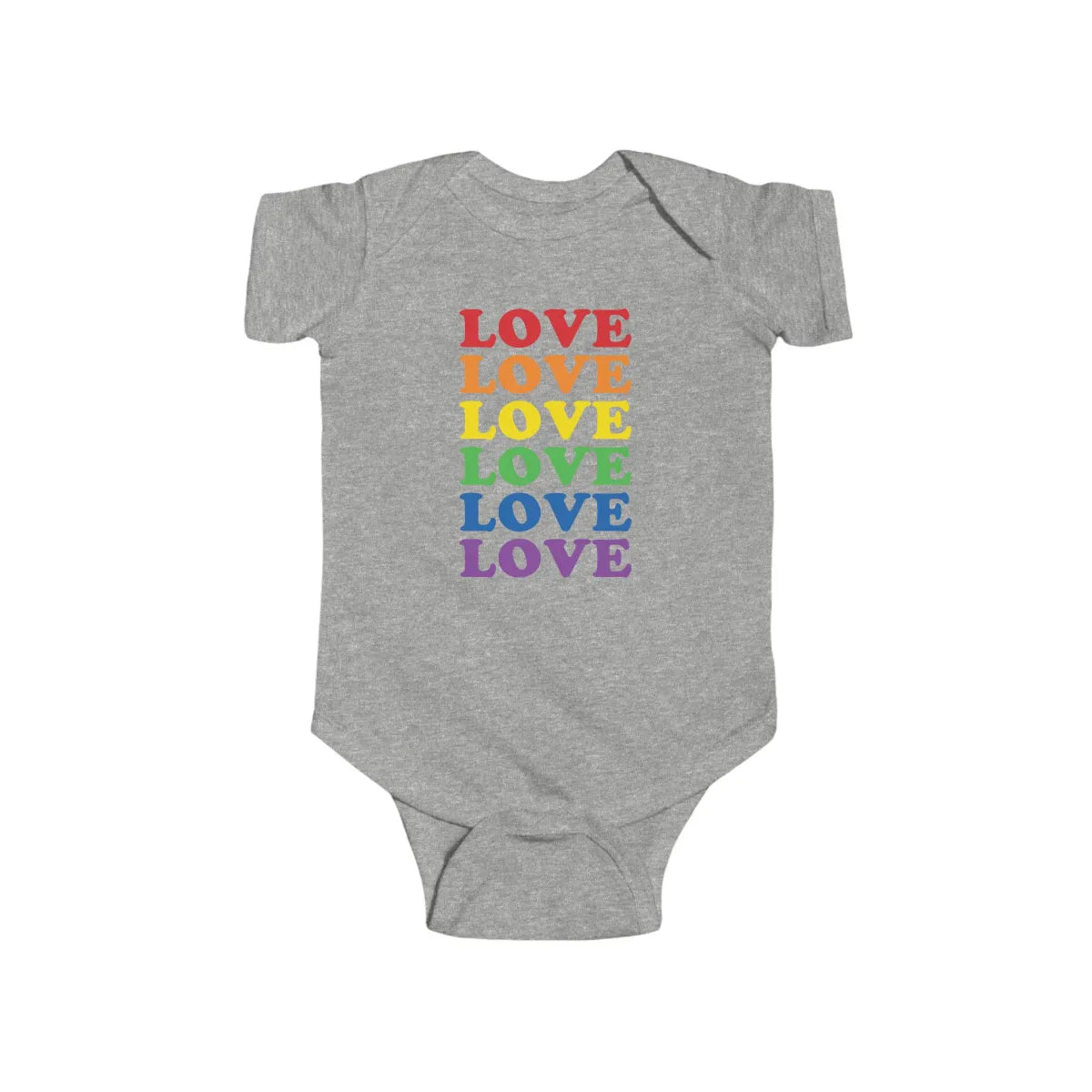Gay Pride Love Baby Bodysuit - Resistance Nation