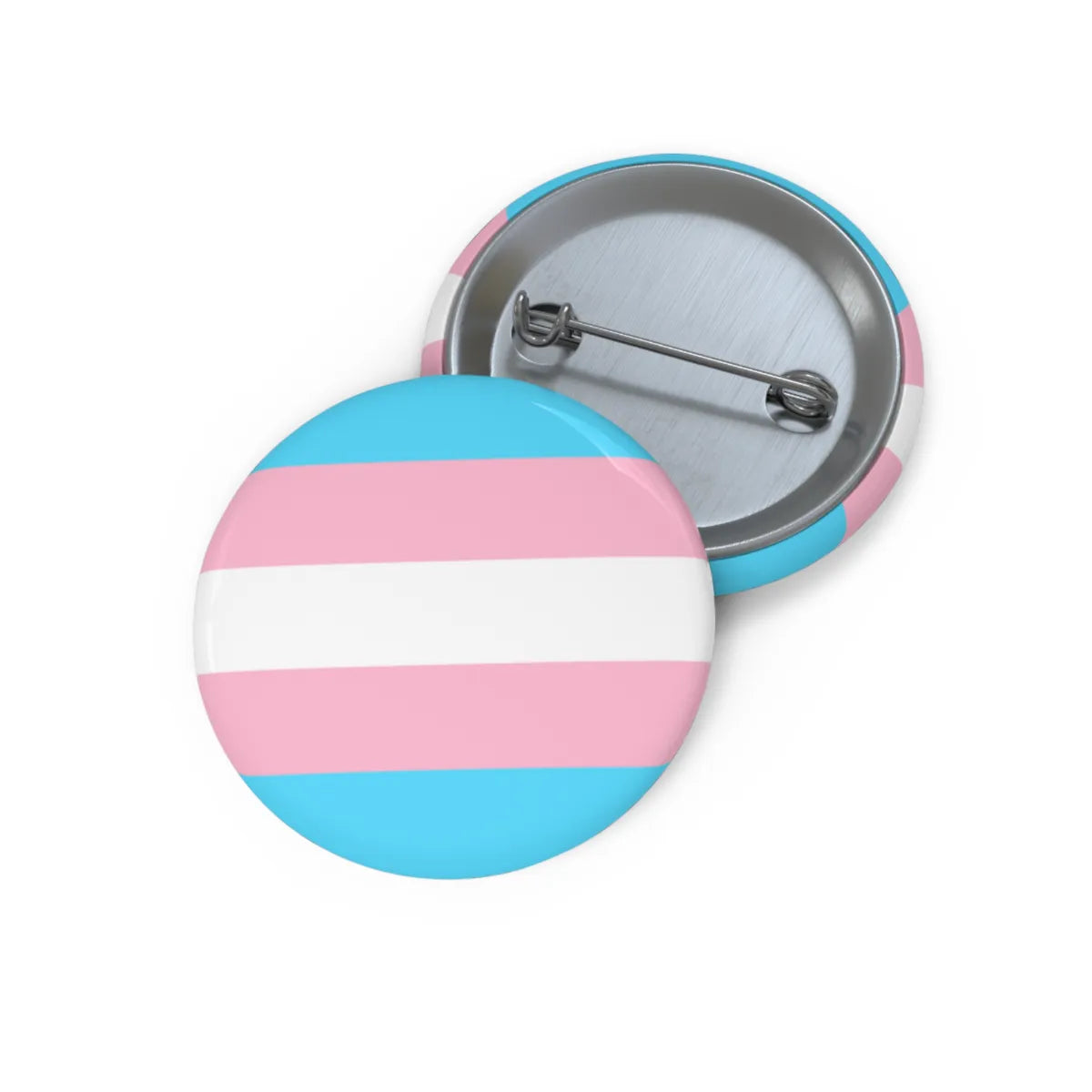 Transgender Pride Rainbow Flag Pin Back Button - Resistance Nation