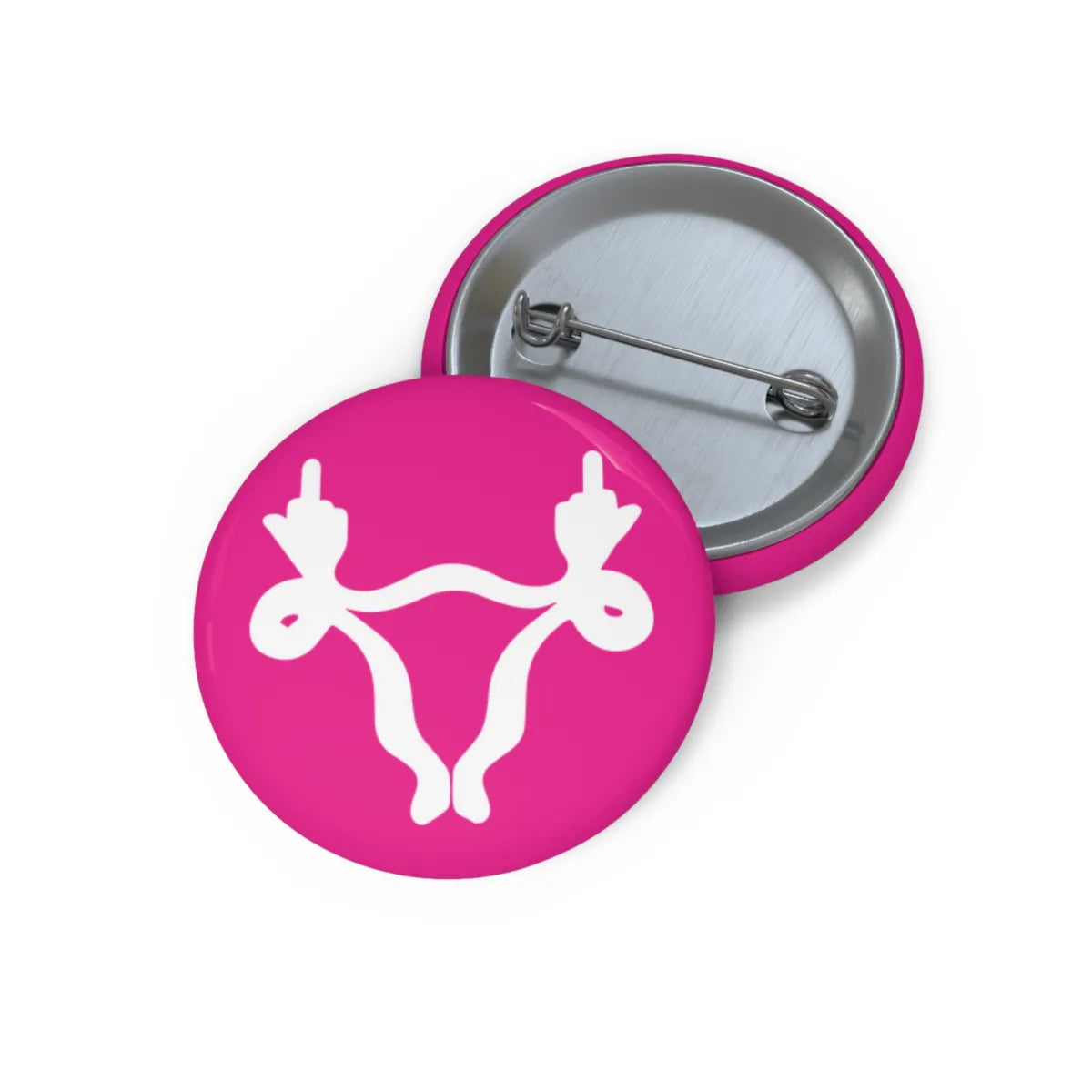 Angry Uterus Pin Back Button - Resistance Nation
